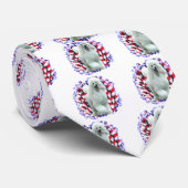Poedel (wht) Patriot Stropdas (Opgerold)