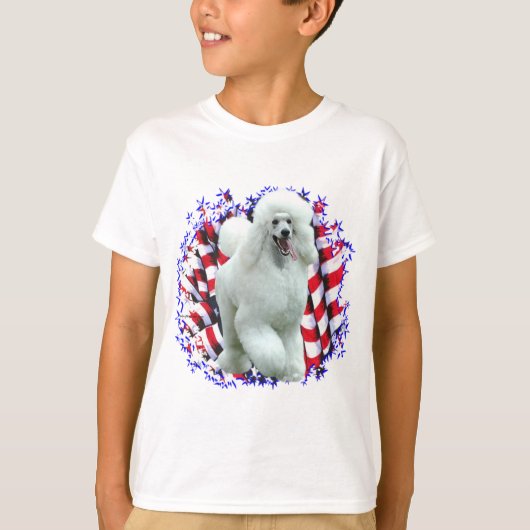 Poedel (wht) Patriot T-shirt (Voorkant)