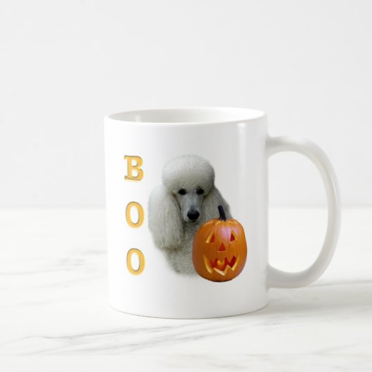 Poedel (wit gecoat) Boo Koffiemok (Rechts)