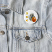 Poedel (wit gecoat) Boo Ronde Button 5,7 Cm (In situ)