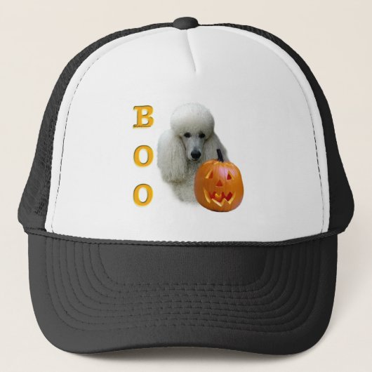 Poedel (wit gecoat) Boo Trucker Pet (Voorkant)