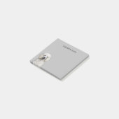 poedel witte standaard hond post-it® notes (Schuin)