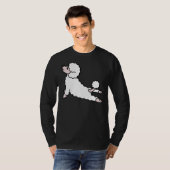 Poedel Yoga T-shirt (Voorkant volledig)