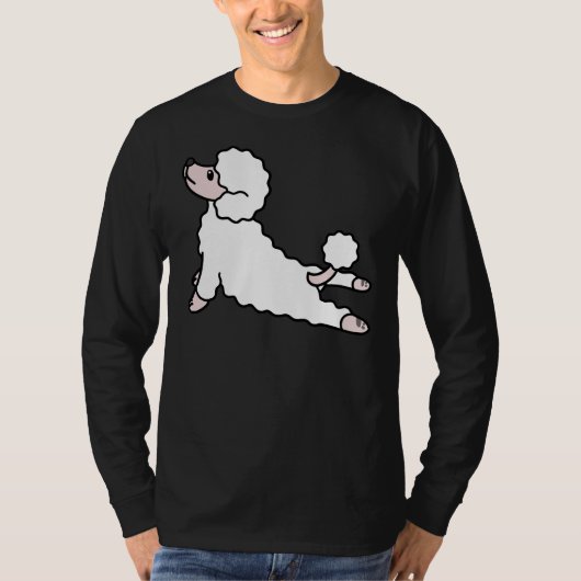 Poedel Yoga T-shirt (Voorkant)