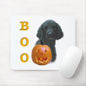 Poedel (zwart gecoat) Boo Muismat (Met muis)