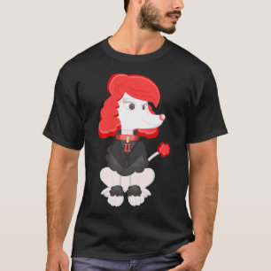 Poedel zwart weduwe van Centtaro T-shirt