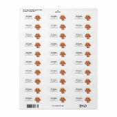 poedeladres etiket (Full Sheet)