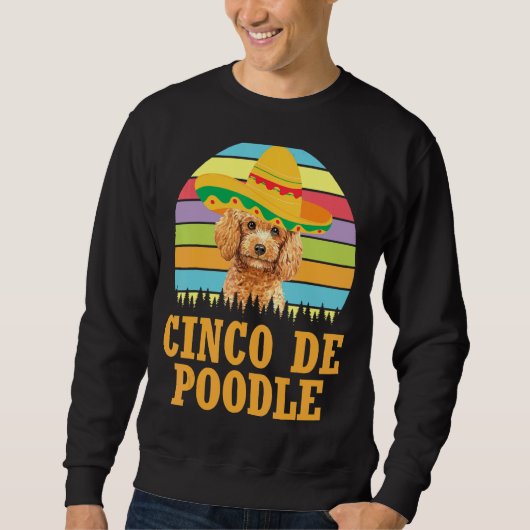 poedelhond Cinco De Mayo Kostuum Cinco De Trui (Voorkant)