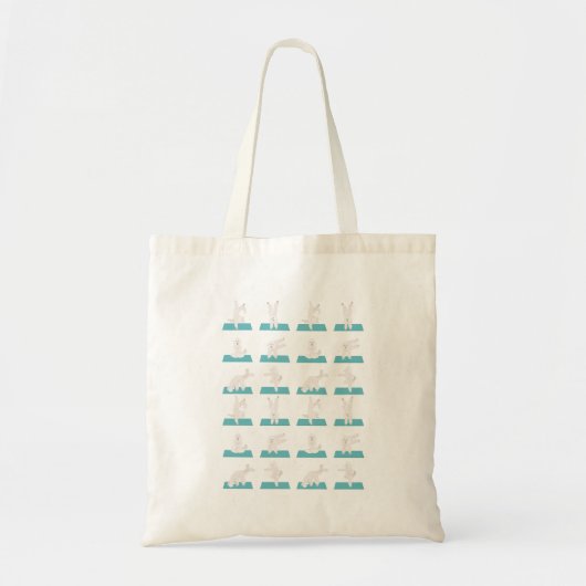 Poedelhond doet yoga Canvas tas (Voorkant)