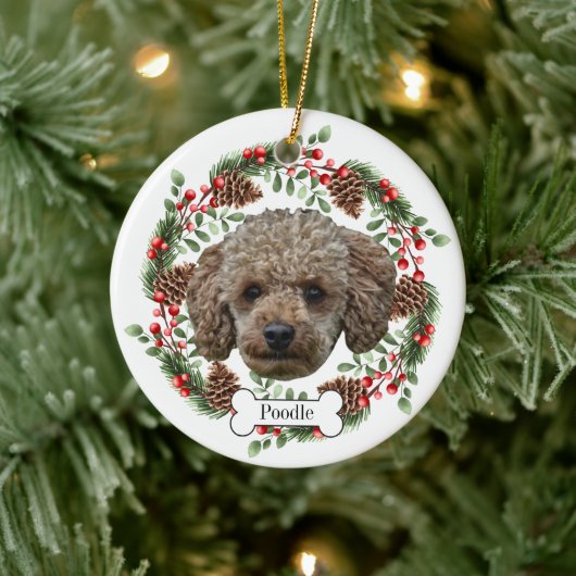 Poedelhond Gepersonaliseerd Huisdier Ornament (Boom)