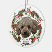 Poedelhond Gepersonaliseerd Huisdier Ornament (Links)