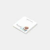 Poedelhond gepersonaliseerd post-it® notes (Schuin)
