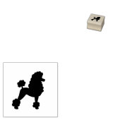 poedelhondenstempel rubberstempel (Gestempeld)