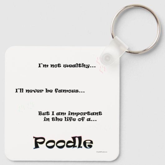 poedelleven sleutelhanger (Achterkant)