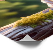 Poedelmot Surrealistische pluizige mot fantasie we Poster (Hoek)