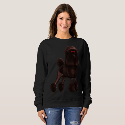 Poedelpatroon wit trui (Voorkant volledig)