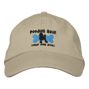 Poedelregel geborduurd Pet