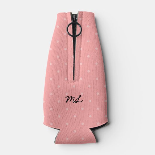Poedelrok Retro Roze Zwart 50s Mod Monogram Flesjeskoeler (Achterkant)