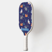 Poedels Liefhebbers Kerst Custom Name Pickleball Paddle (Links)