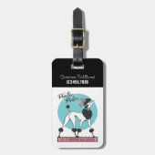 poedelsalon bagagelabel (Voorkant verticaal)