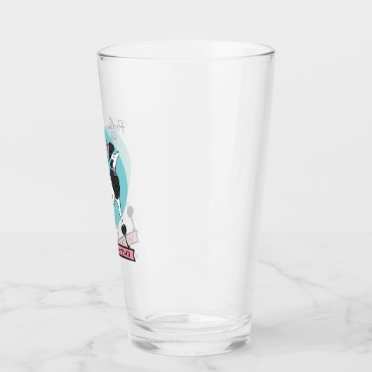 poedelsalon glas (Links)