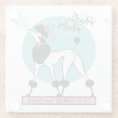 poedelsalon glazen onderzetter (Achterkant)