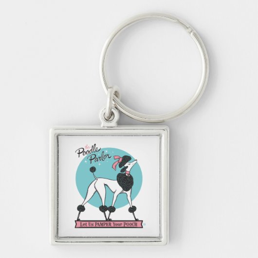 poedelsalon sleutelhanger (Voorkant)