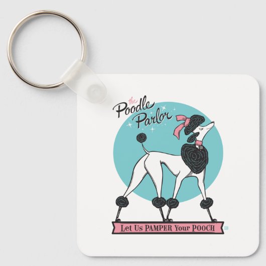 poedelsalon sleutelhanger (Voorkant)