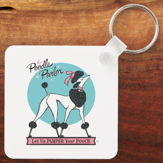 poedelsalon sleutelhanger (Achterkant)