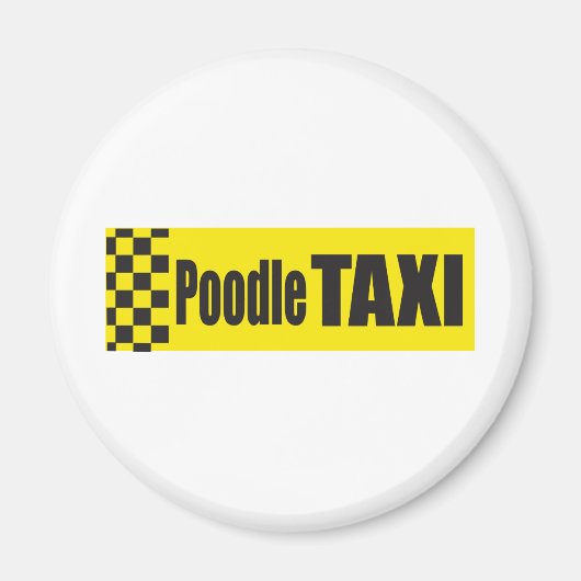 poedeltaxi magneet (Voorkant)
