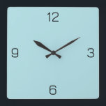 Poeder Blauw B0E0E6 Kleur - Optie om naam toe te v Vierkante Klok<br><div class="desc">Voeg een naam, initialen of wat tekst toe, of houd de kleur alleen. Kleurcoördinaten met andere items in de winkel op basis van de naam en de HEX-code (zescijferige hex-triplet). Gebruik deze code om andere items te mixen, te matchen en aan te passen om mee te gaan, of om toe...</div>