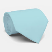 Poeder Blauw B0E0E6 Stevig kleurenontwerp Stropdas (Opgerold)