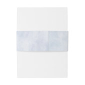 Poeder blauw baby blauw Voornaam bruiloft Uitnodigingen Wikkel (Achterkant Voorbeeld)