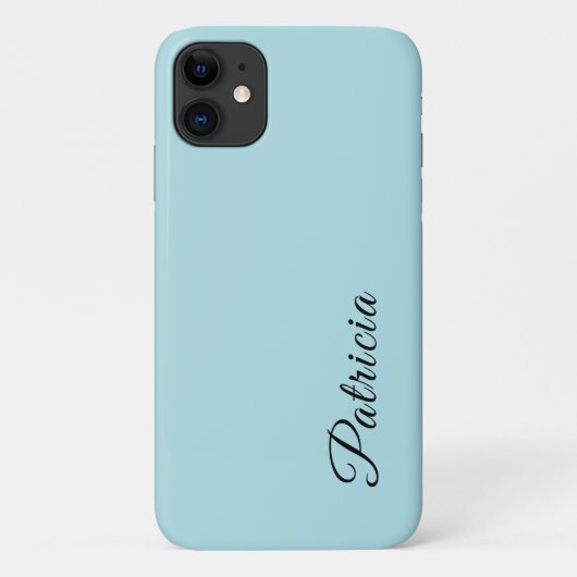 Poeder Blauw Effen Kleur Minimalistische Elegante  Case-Mate iPhone Case (Achterkant)
