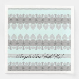 Poeder blauw en grijs servet