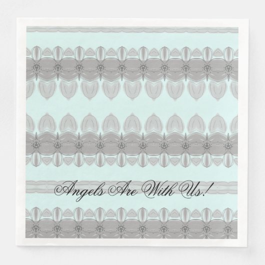 Poeder blauw en grijs servet (Voorkant)