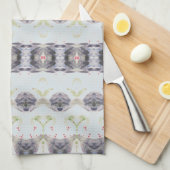 Poeder Blauw en Marine Theedoek (Quarter Fold)