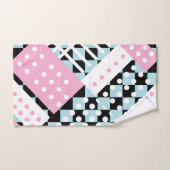 Poeder blauw en roze bad handdoek (Handdoek)