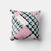 Poeder blauw en roze kussen (Voorkant)