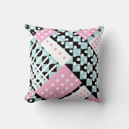 Poeder blauw en roze kussen