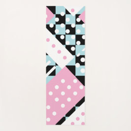 Poeder blauw en roze yogamat