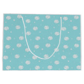 Poeder Blauw - In de Wolken Gift Bag Groot Cadeauzakje (Achterkant)