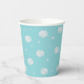 Poeder Blauw - in de wolken Papieren beker (Links)