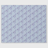 Poeder Blauw Jay inpakpapier (Vlak)