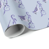 Poeder Blauw Jay inpakpapier (Rol Hoek)
