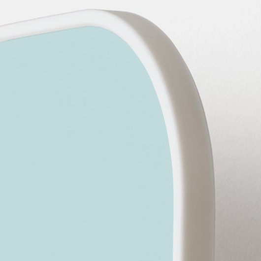 Poeder Blauw Monogram Pickleball Paddle met Naam (Links Detail)