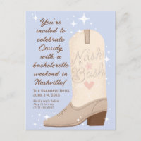Poeder Blauw Nash Bash Cowgirl Boot Bachelorette