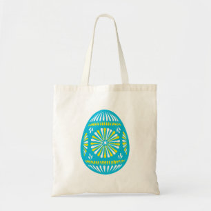 Poeder blauw, veredeld eitje tote bag