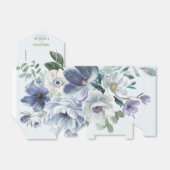 Poeder Blauw Wedding Favoriet Box Bedankdoosjes (Uitgevouwen)