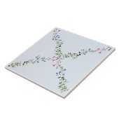 Poeder Blauw Wilde bloem Tile 6x6 Tegeltje (Zijkant)